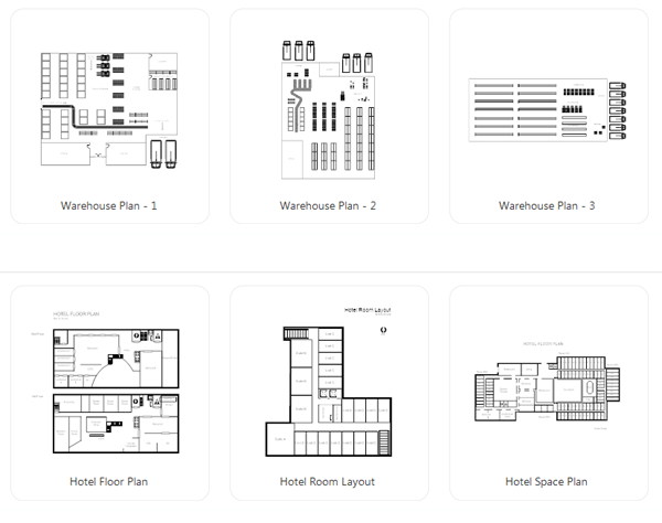 Warehouse and other facility layouts