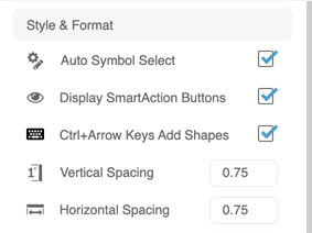 Formatting options