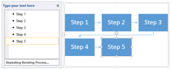 Insert text into flowchart in Word