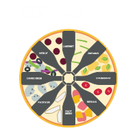 Wine and Pizza Infographic Template