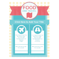 Food  and Travel Infographic Template