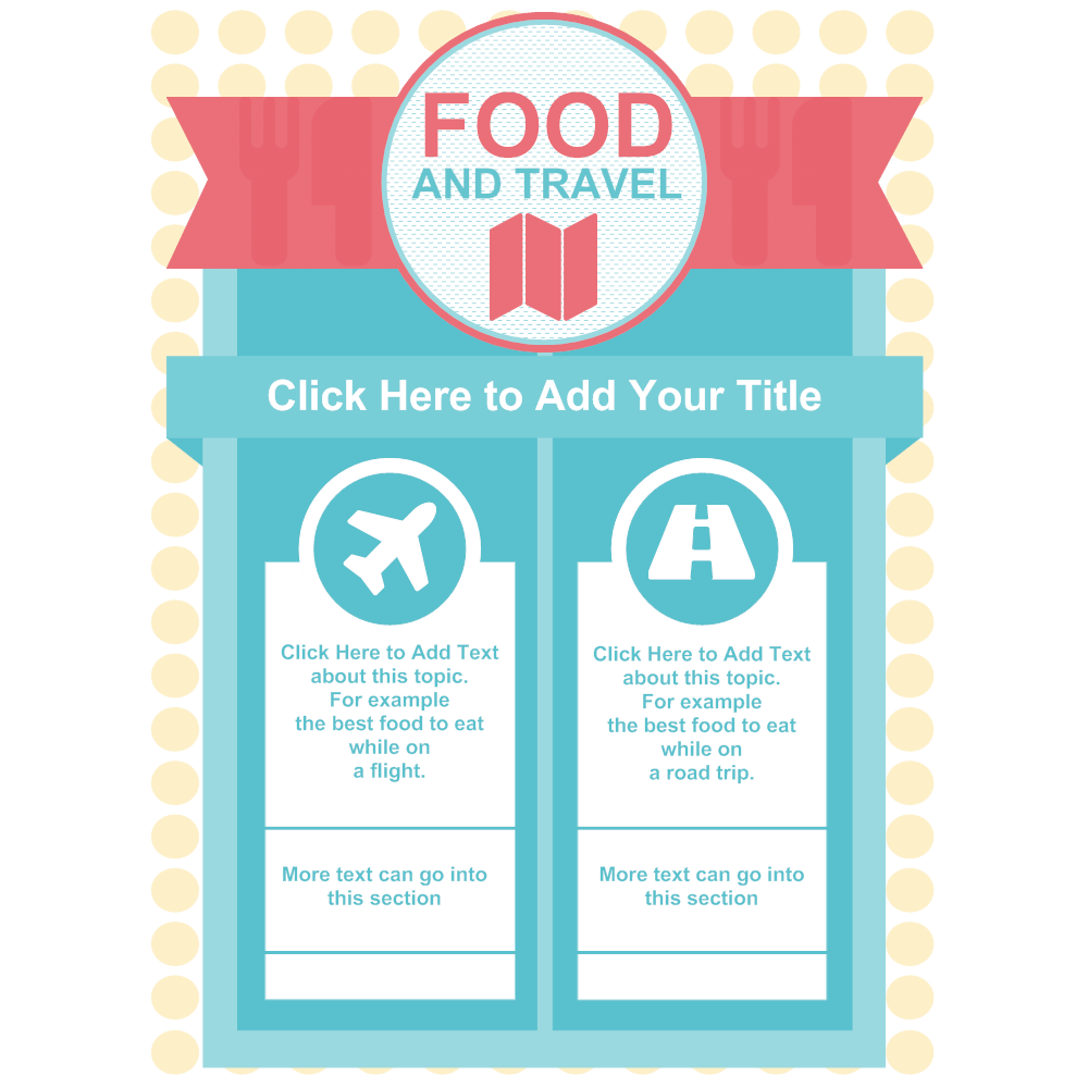 Example Image: Food  and Travel Infographic Template