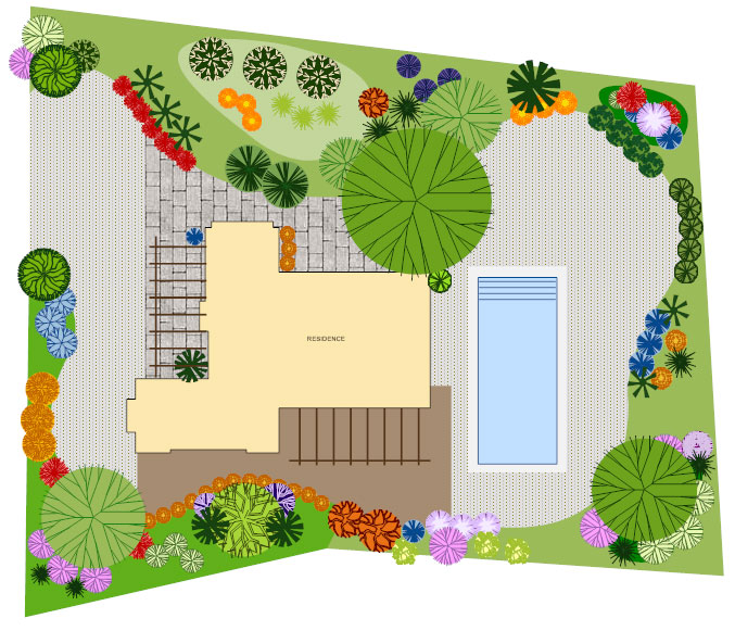 Garden landscape design