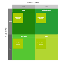 Blank BCG Growth Share Matrix