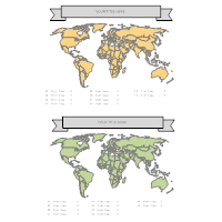 World Data Map Infographic