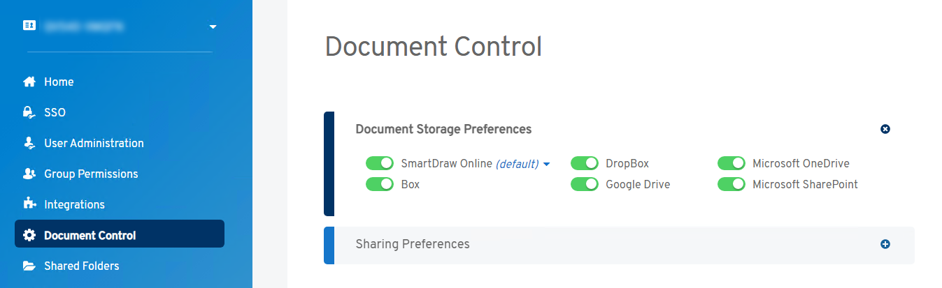 Choosing storage preferences