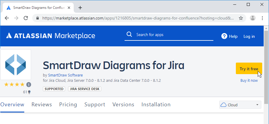 Install SmartDraw app for Jira