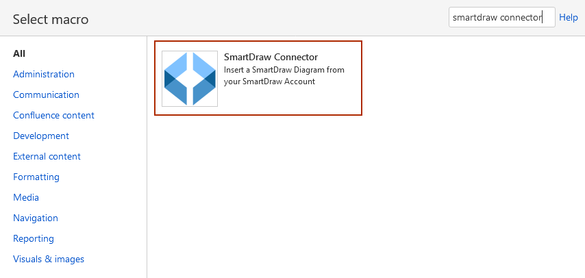 Click the SmartDraw Connector