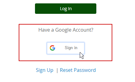 Sign in with your Google Account