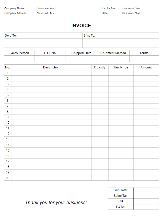 invoice form software free templates try smartdraw