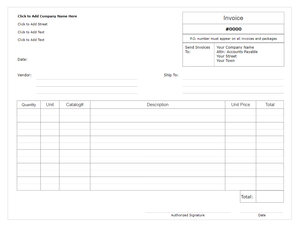 Invoice form software