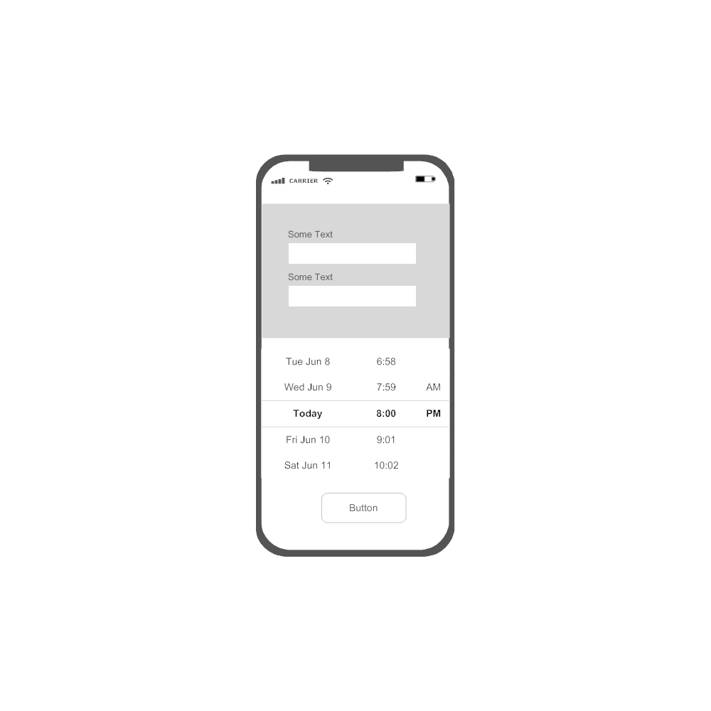 Example Image: iOS - New Entry
