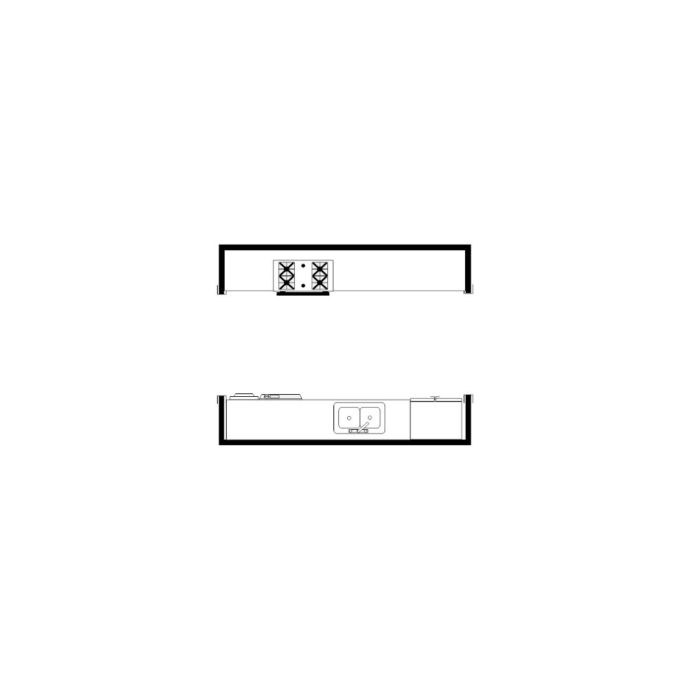 Example Image: Galley Kitchen Plan