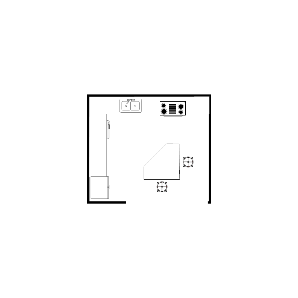 Island Kitchen Plan