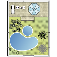 Yard with Pool Design