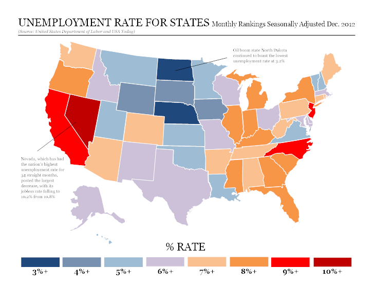 Unemployment map