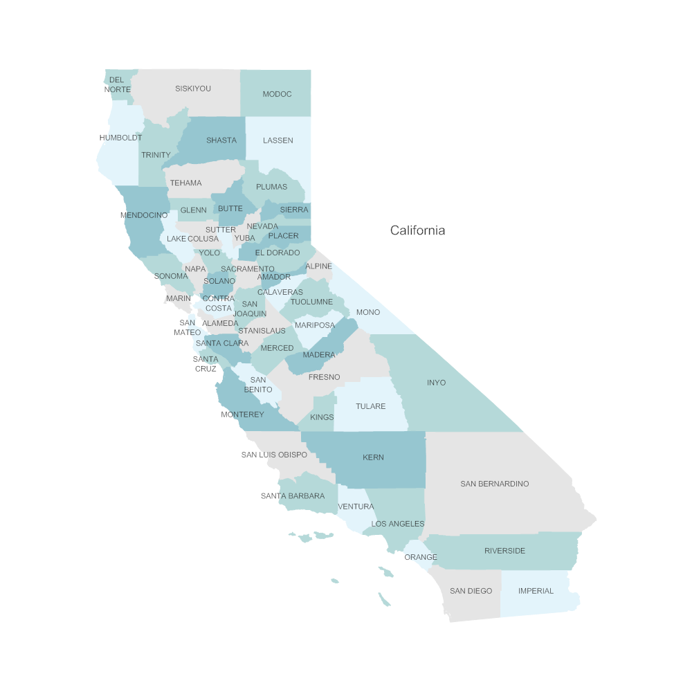 Example Image: California Counties Map