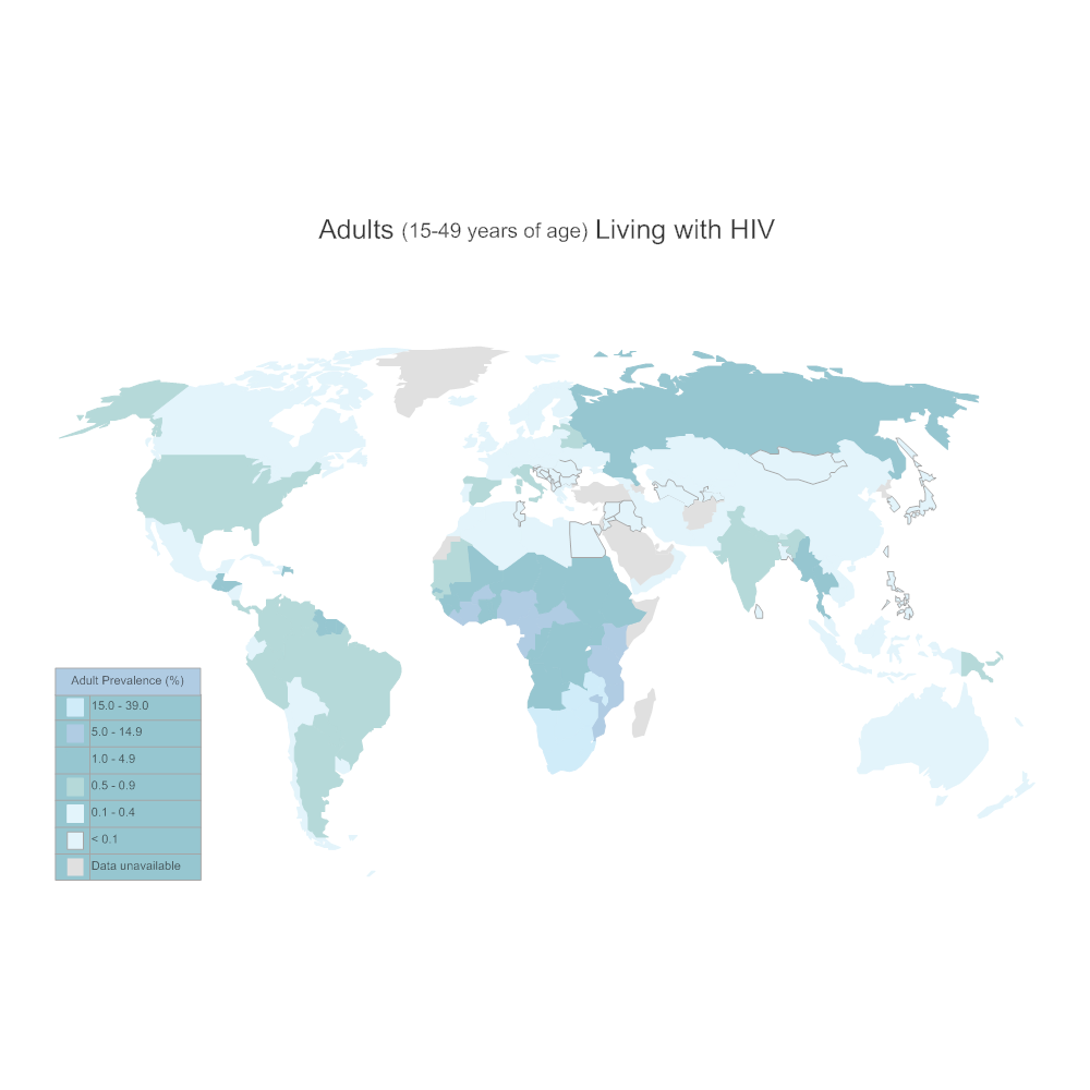 Example Image: HIV World Map