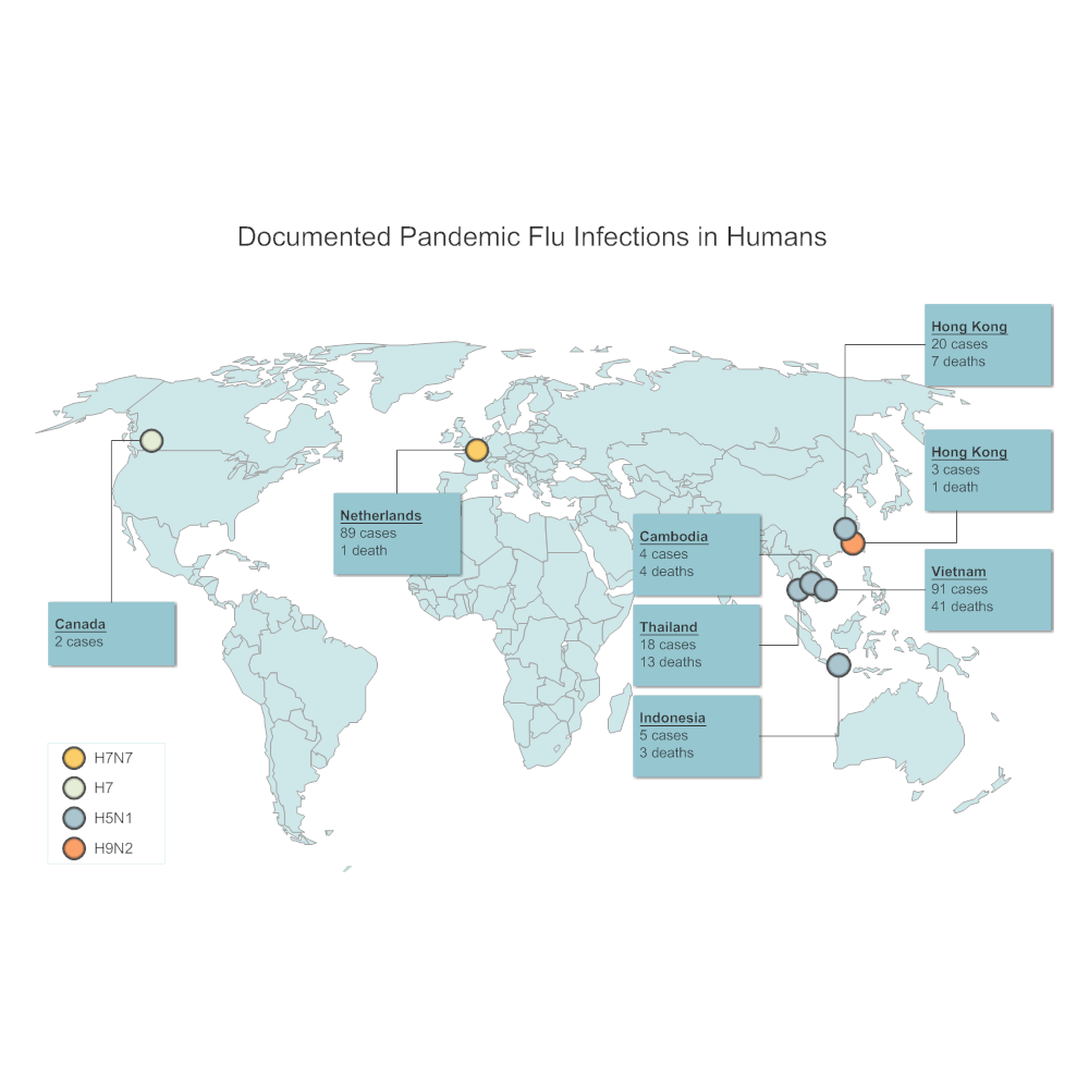 Example Image: Pandemic Flu World Map