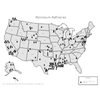 Petroleum Refineries Map