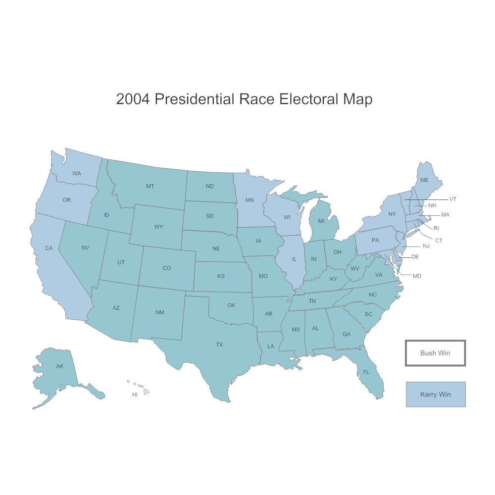 Example Image: Presidential Electoral Map (2004)