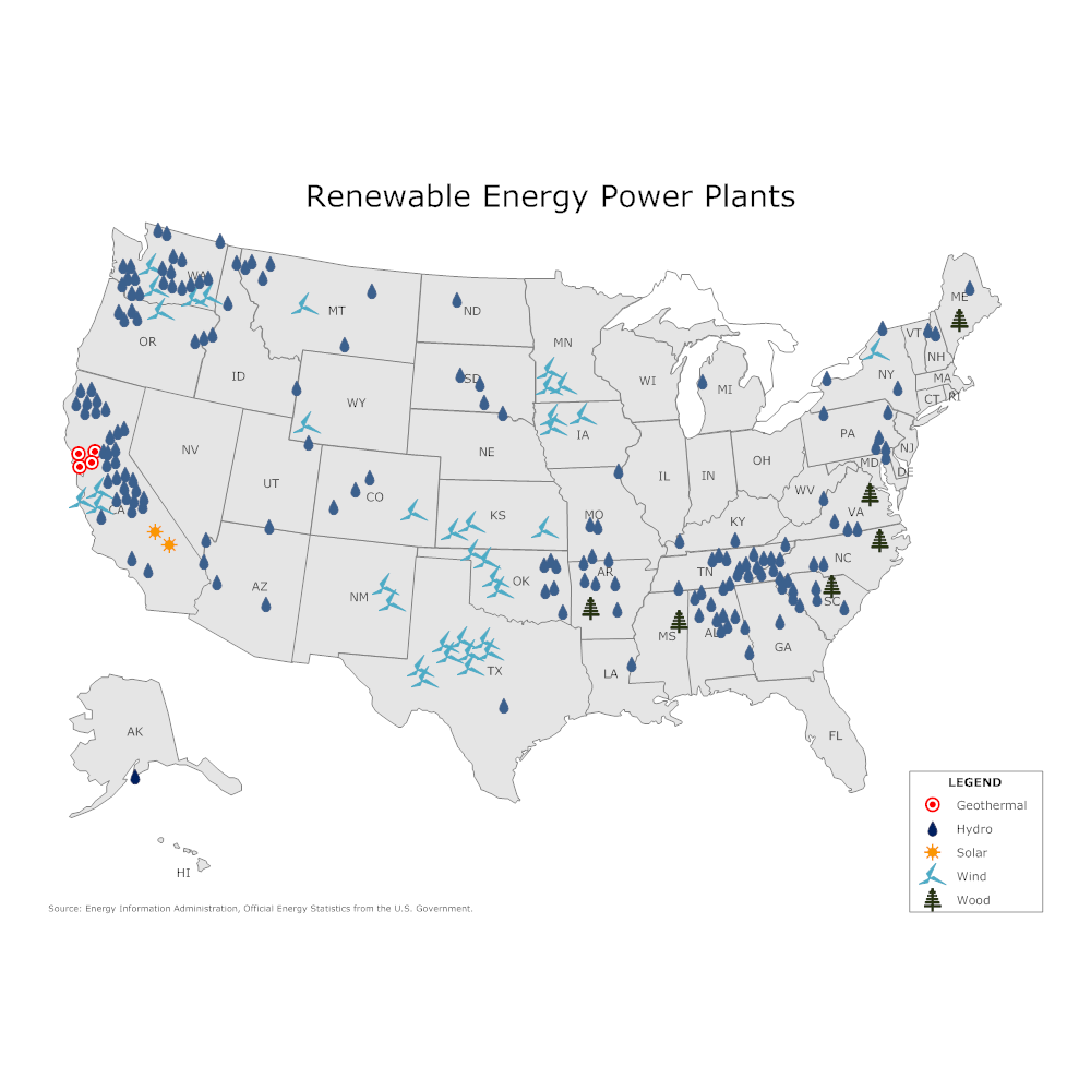 Example Image: Renewable Energy Power Plant Map