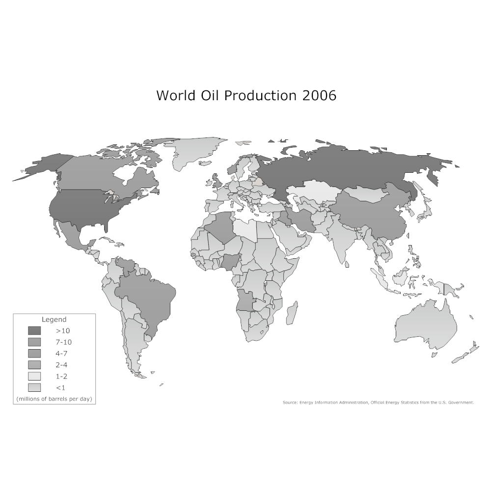 Example Image: World Oil Production Map