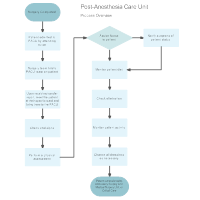 Post-Anesthesia Care Unit Flowchart