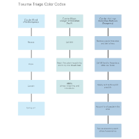 Trauma Triage Color Codes Flowchart