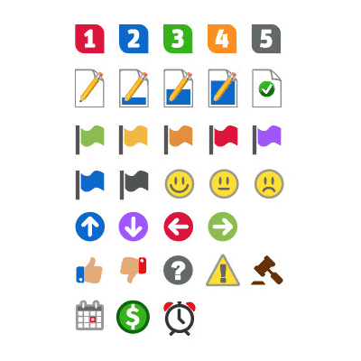 Mind map icons