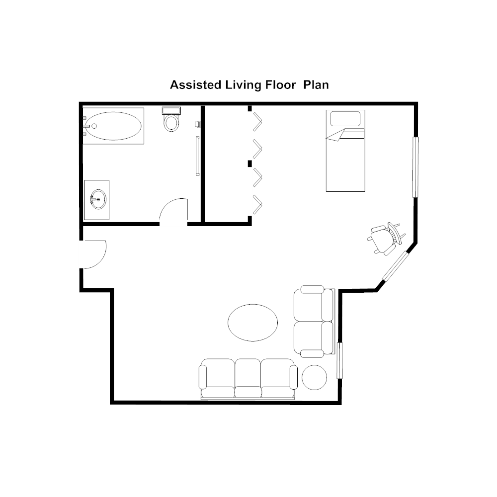Example Image: Assisted Living Floor Plan