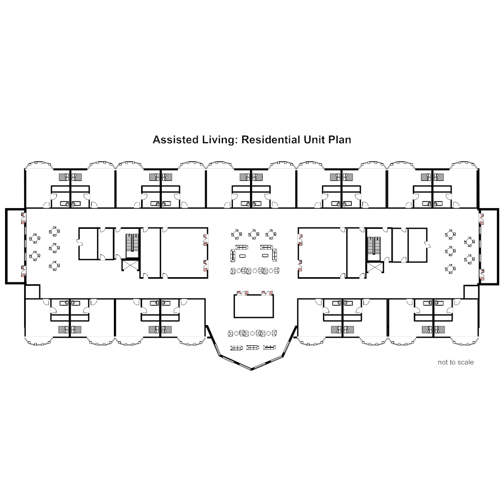 Example Image: Assisted Living - Residential Unit Plan