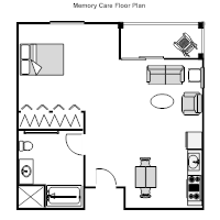 Nursing Home Unit Floor Plan