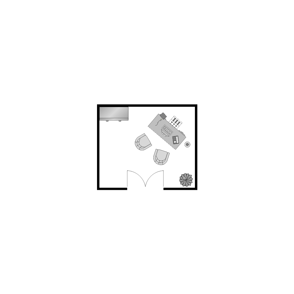 Example Image: Office Floor Plan 11x13 
