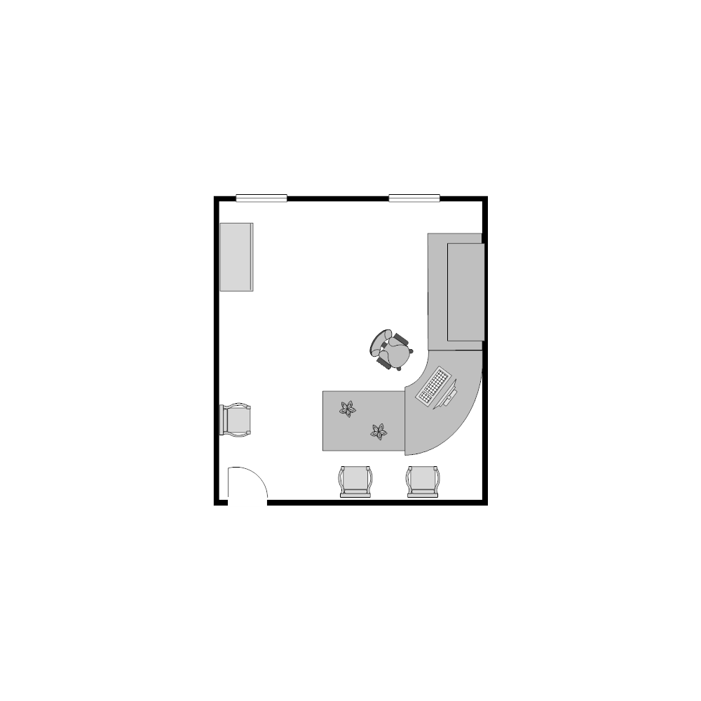Example Image: Office Floor Plan 15x17