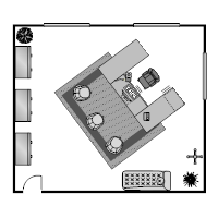 Office Floor Plan 23x20