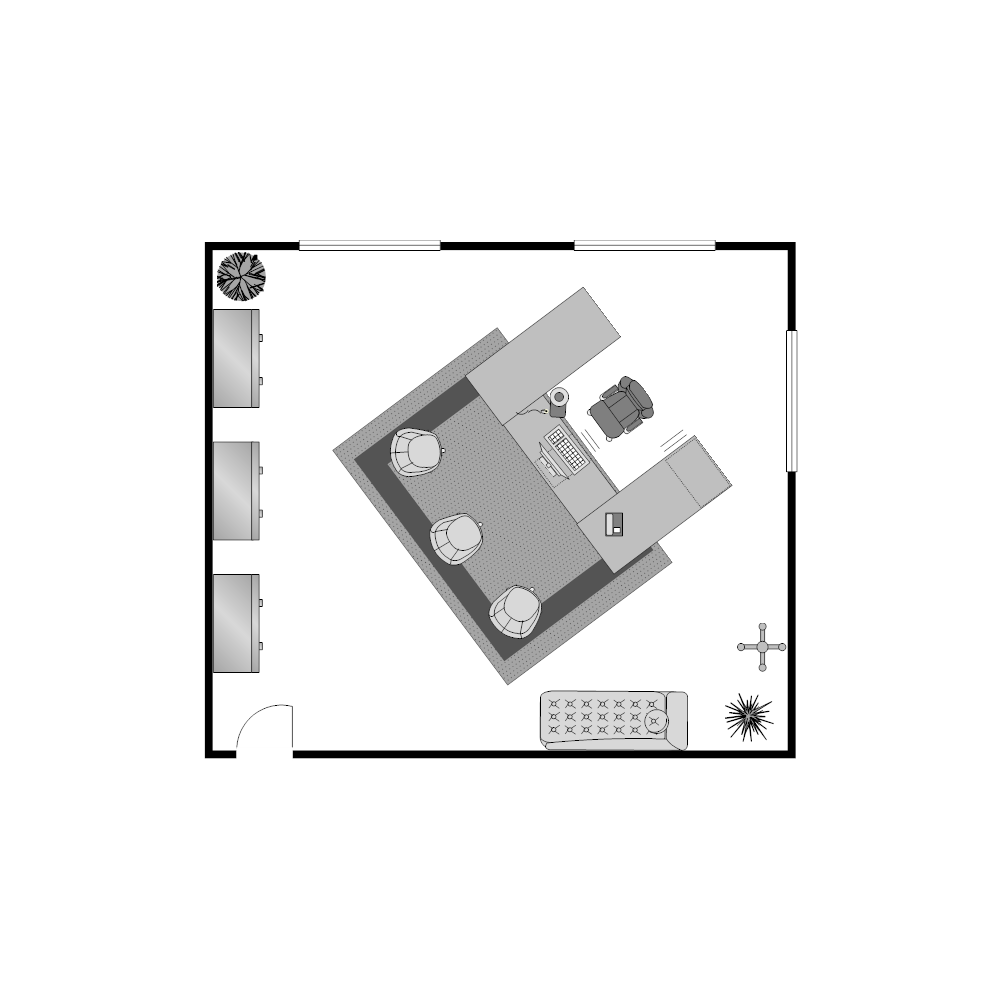 Example Image: Office Floor Plan 23x20