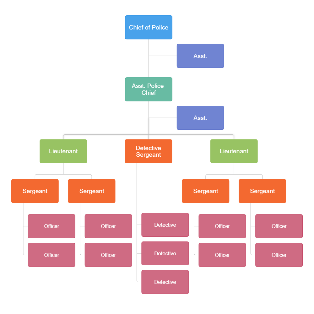 Police Department Organizational Chart