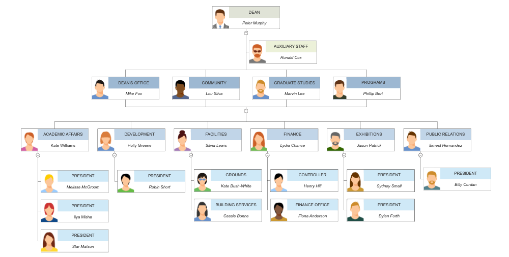 Four Types of Organizational Charts: Functional Top-Down, Flat