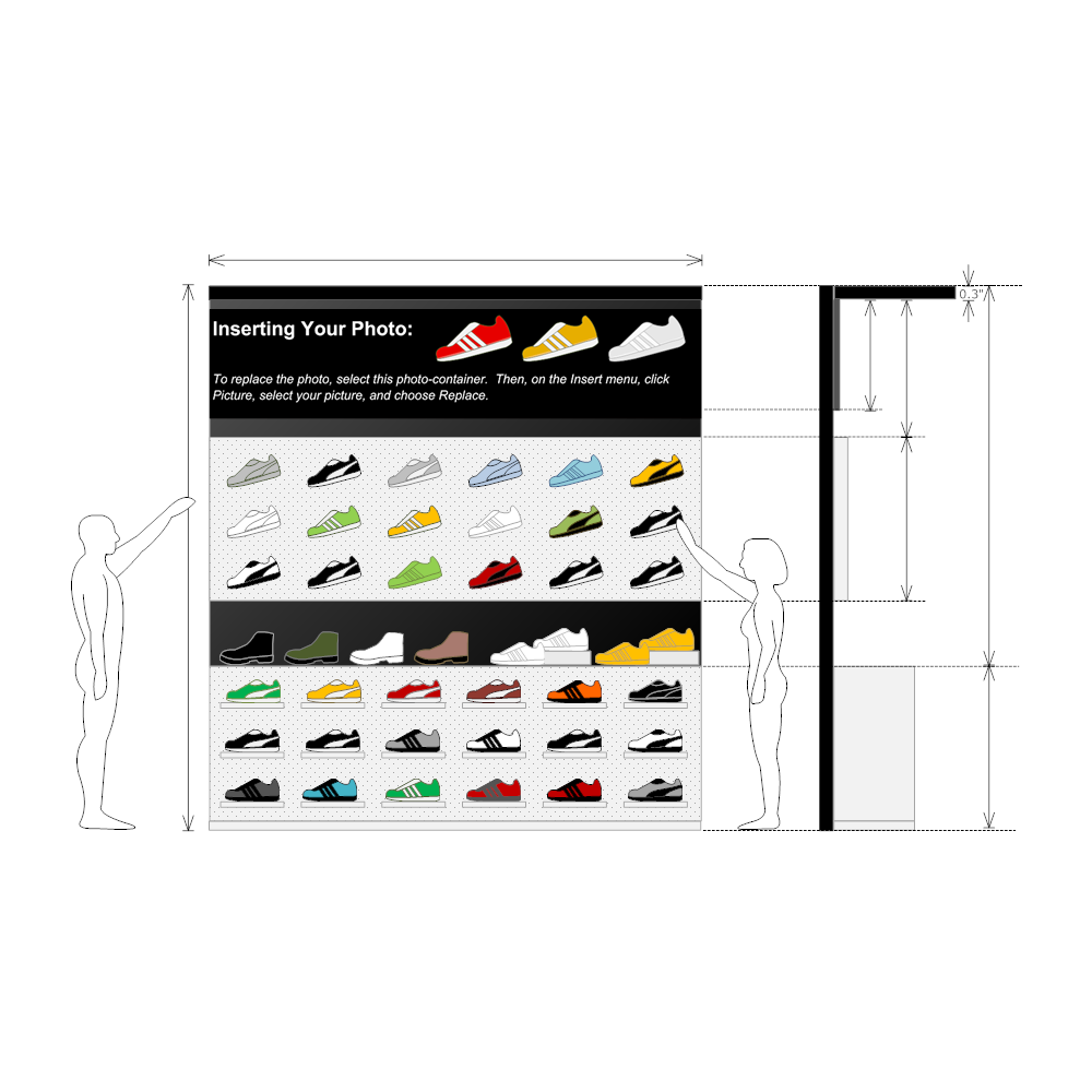 Example Image: Shoe Store Planogram