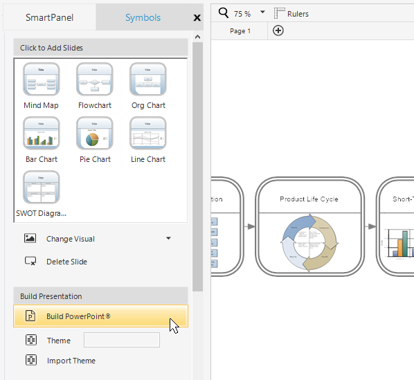 the presentation graphics software