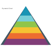 Stacked Pyramid Chart Template 1 Stock Illustration - Download