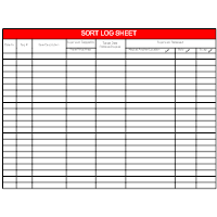 Sort Log Sheet