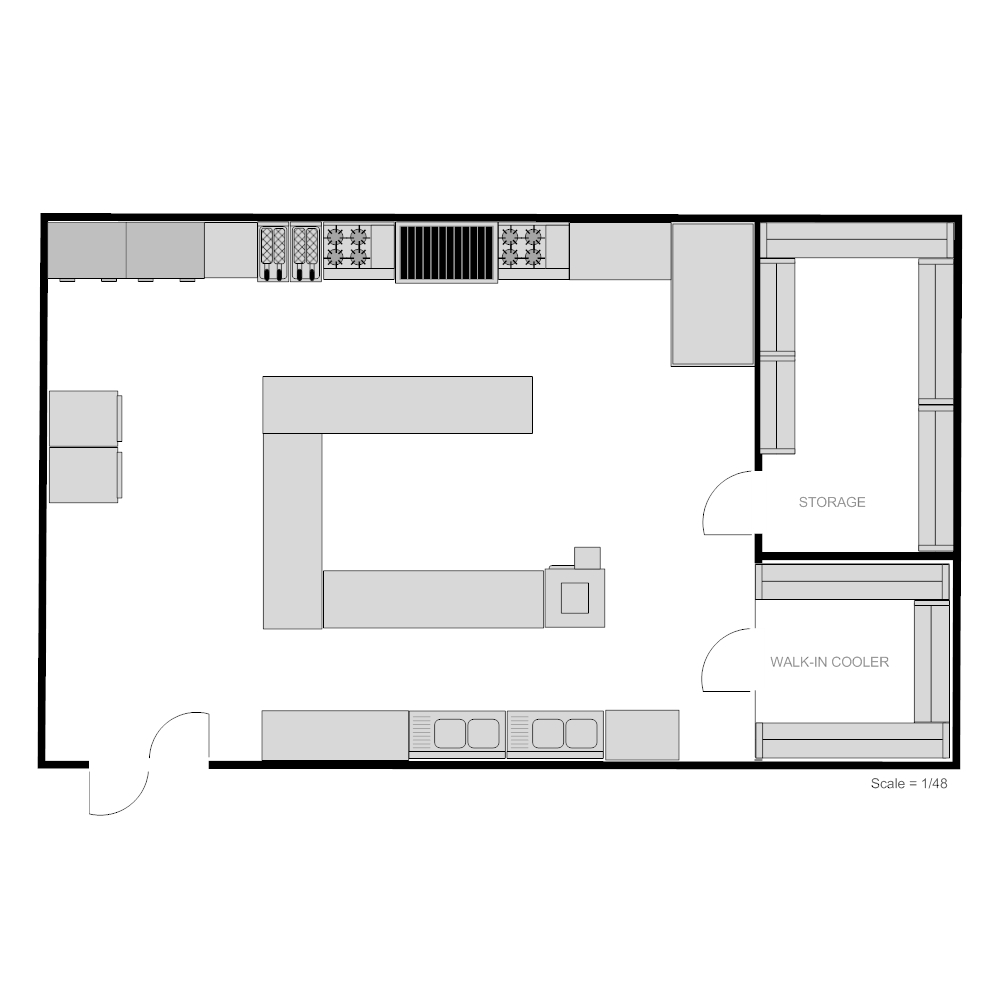 Example Image: Restaurant Kitchen Floor Plan