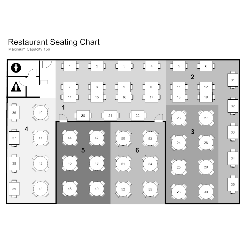 Example Image: Restaurant Seating Chart