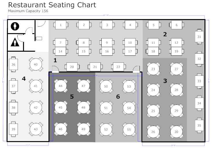 Restaurant Floor Plan How To Create A Restaurant Floor Plan See