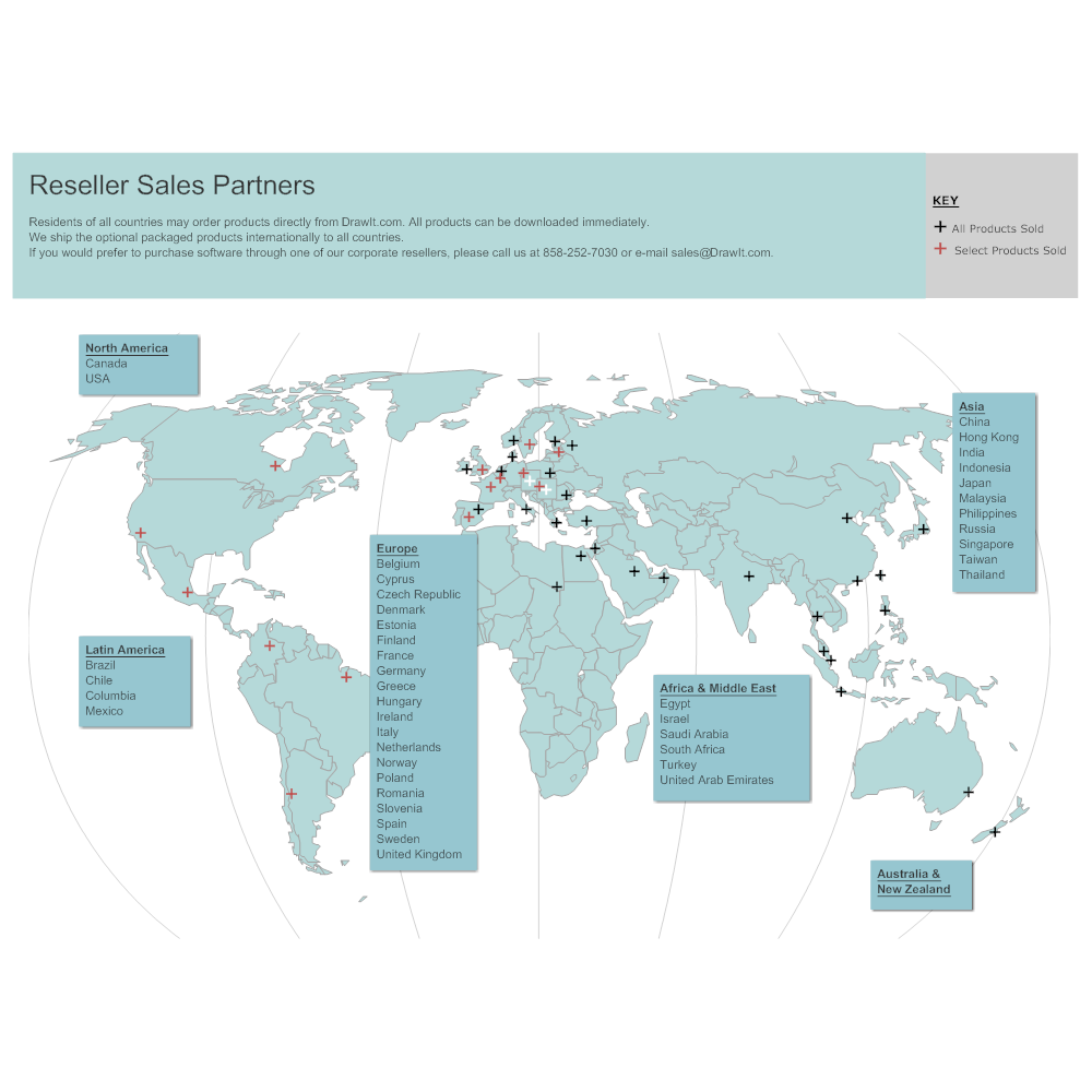 Example Image: Reseller Sales Map
