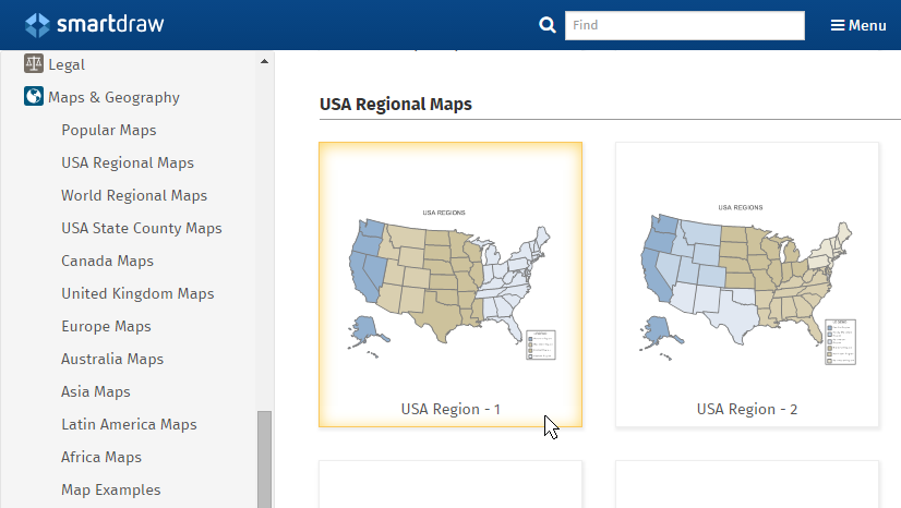 Sales Territory Map Regions