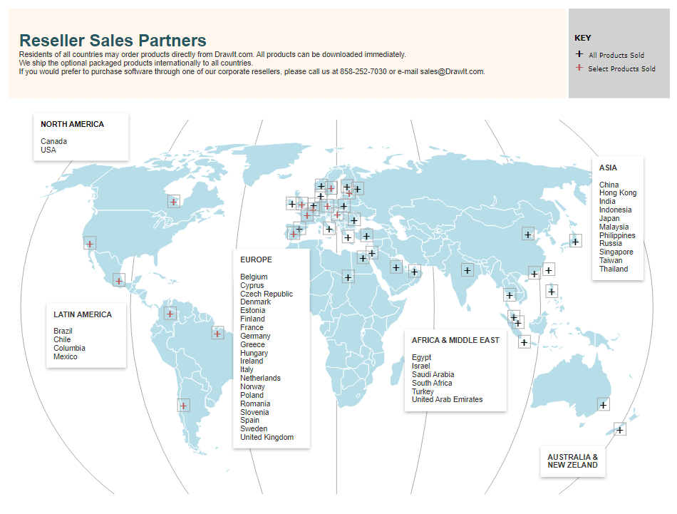 Sales territory map software