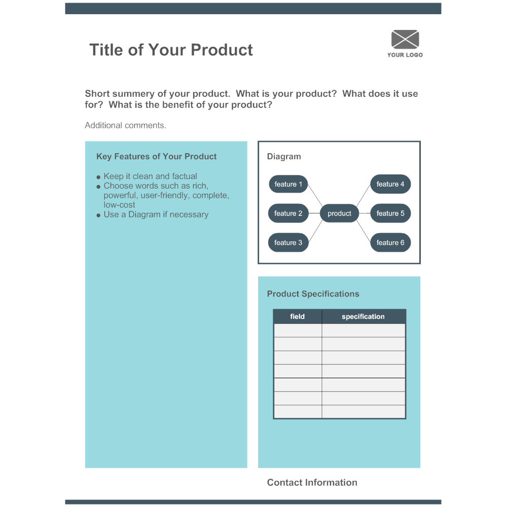 Example Image: Product Sheet 02